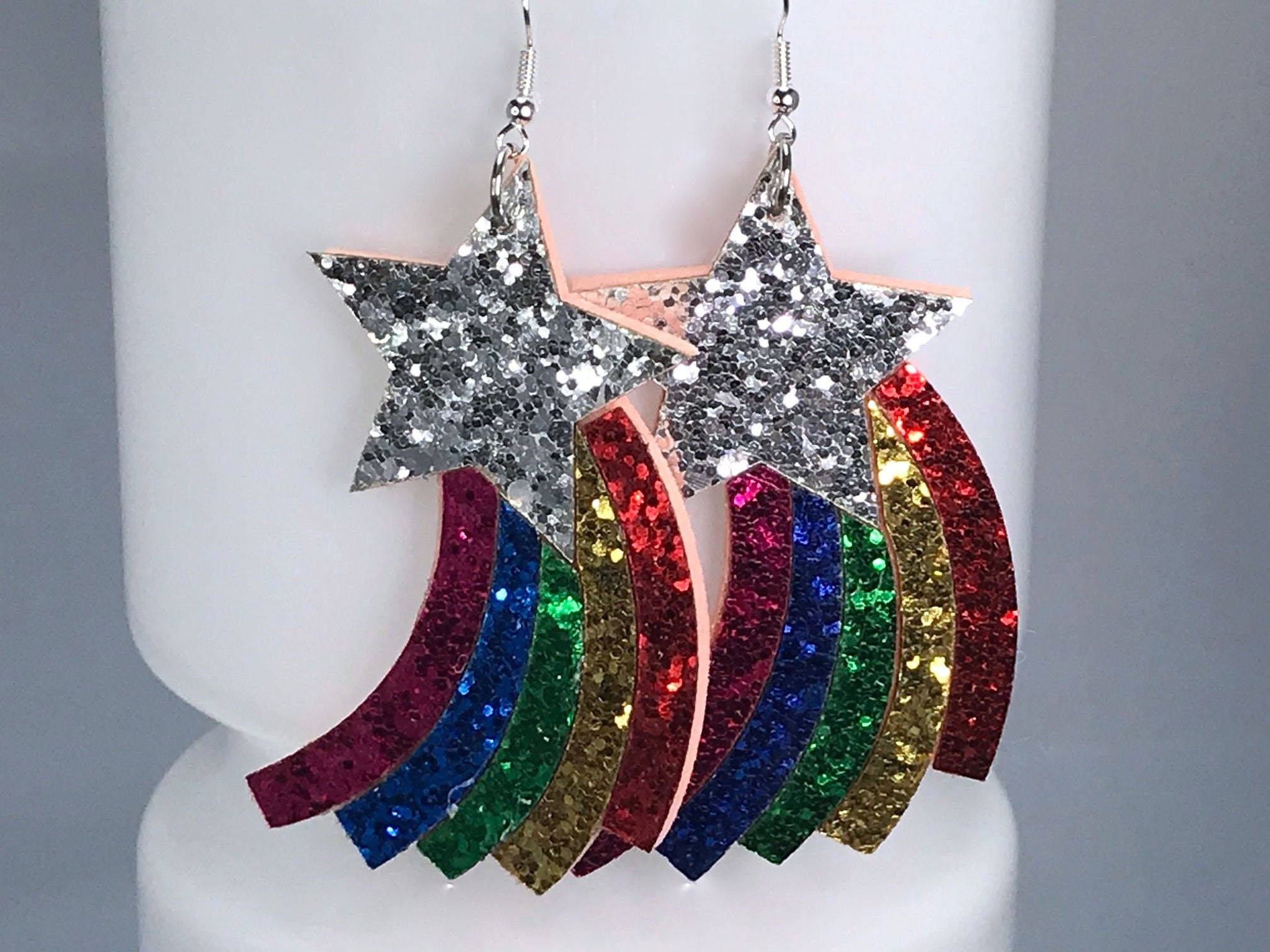 Rainbow Fairytale - Stick-On Earrings-CE87506-M
